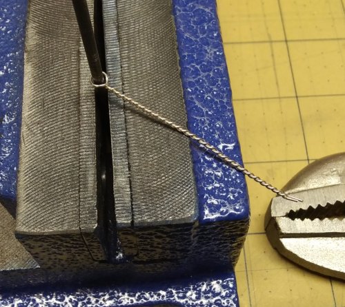 Judy Larson's Bali Style Earrings - , Contemporary Wire Jewelry, Stamping, Stamps, Butane Torch, Soldering, Solder, Drilling, Drill,  tightly twist it.